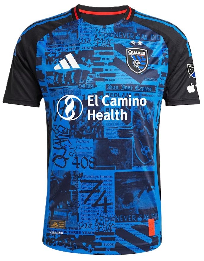 Camisa I San Jose Earthquakes 2025 Adidas oficial 